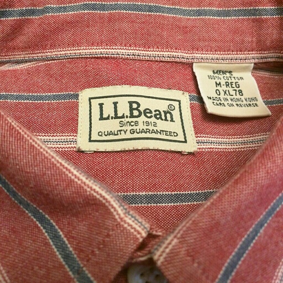 L.L. Bean Button Down Shirt - Medium - Picture 4 of 4
